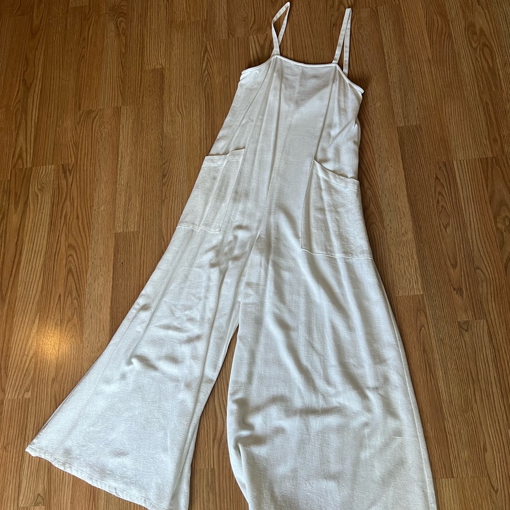 Rachel Pally linen white jumpsuit